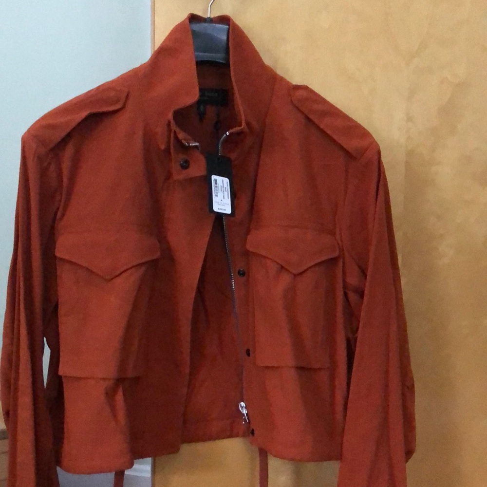 Rag & Bone Cropped Field Jacket color rust beautiful for all seasons NWT